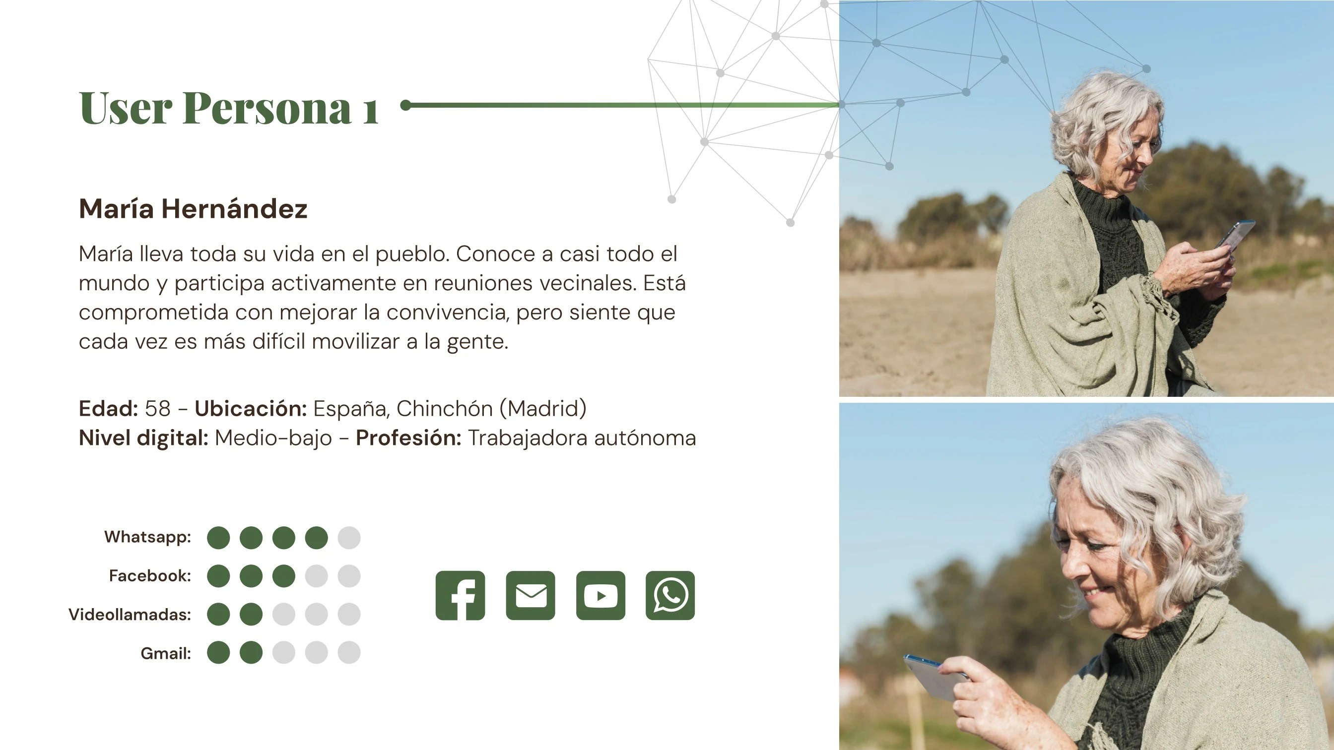Terranova — User persona — María Hernández